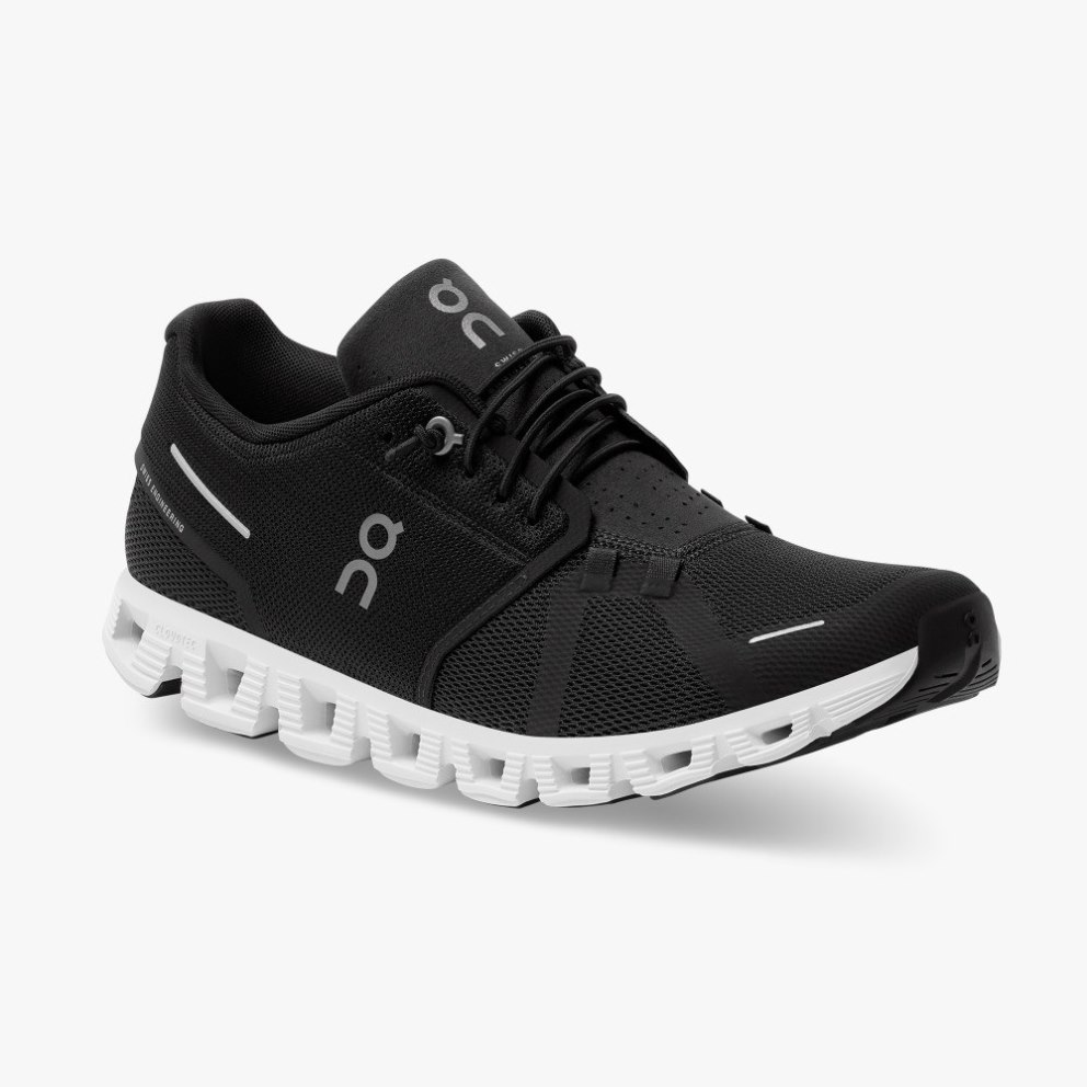 On Cloud 5 Men's Sneakers Black | KHL769-CA
