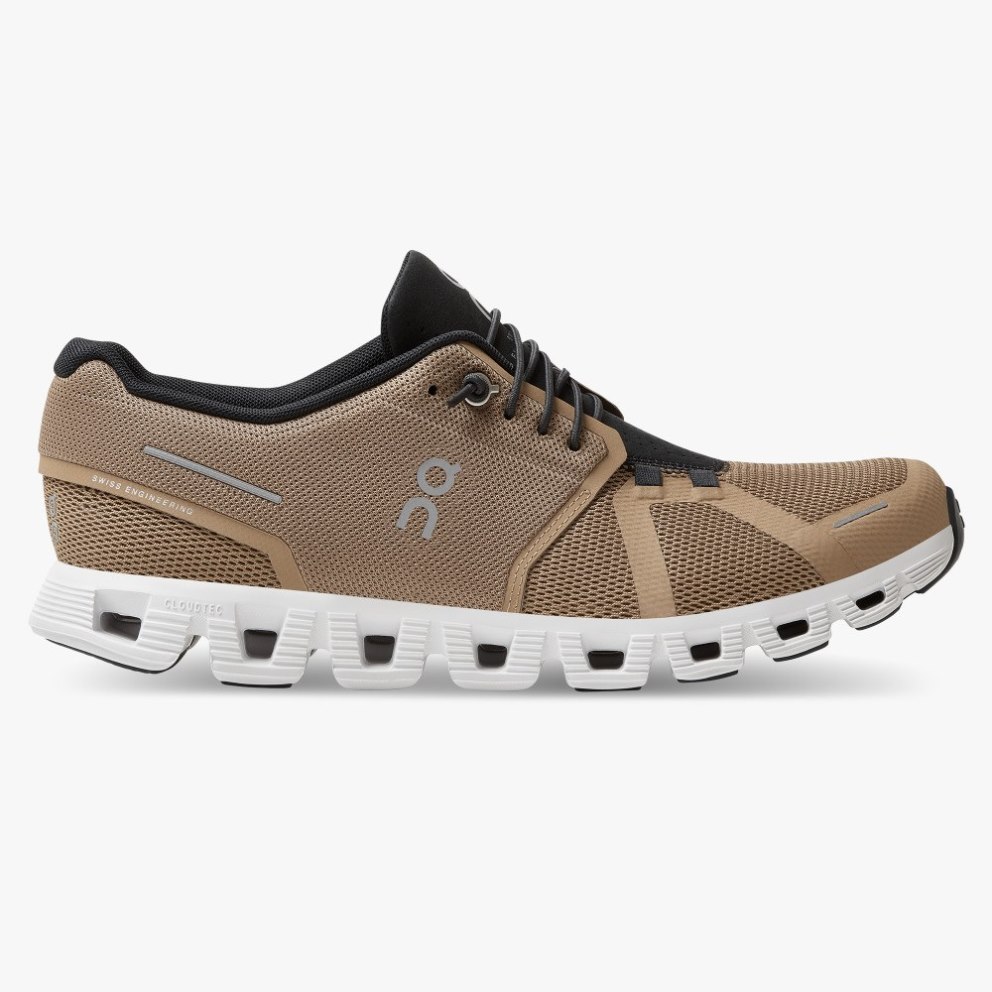On Cloud 5 Men\'s Sneakers Brown | COQ418-CA