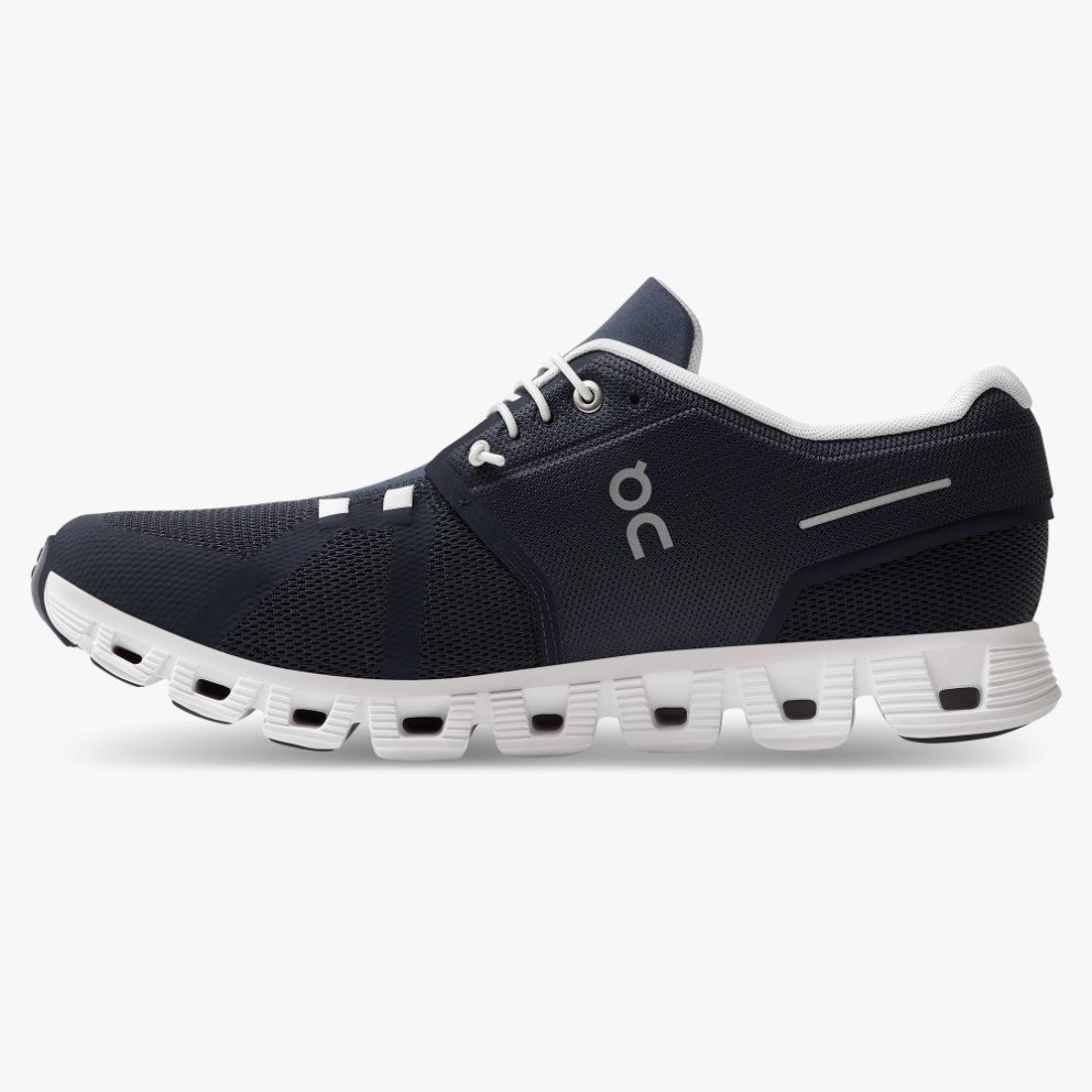 On Cloud 5 Men's Sneakers Navy | QIY570-CA