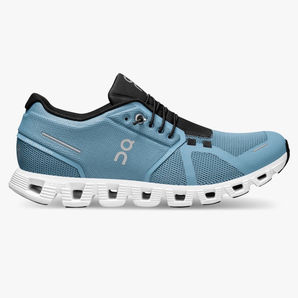 On Cloud 5 Men\'s Sneakers Turquoise | QAG169-CA