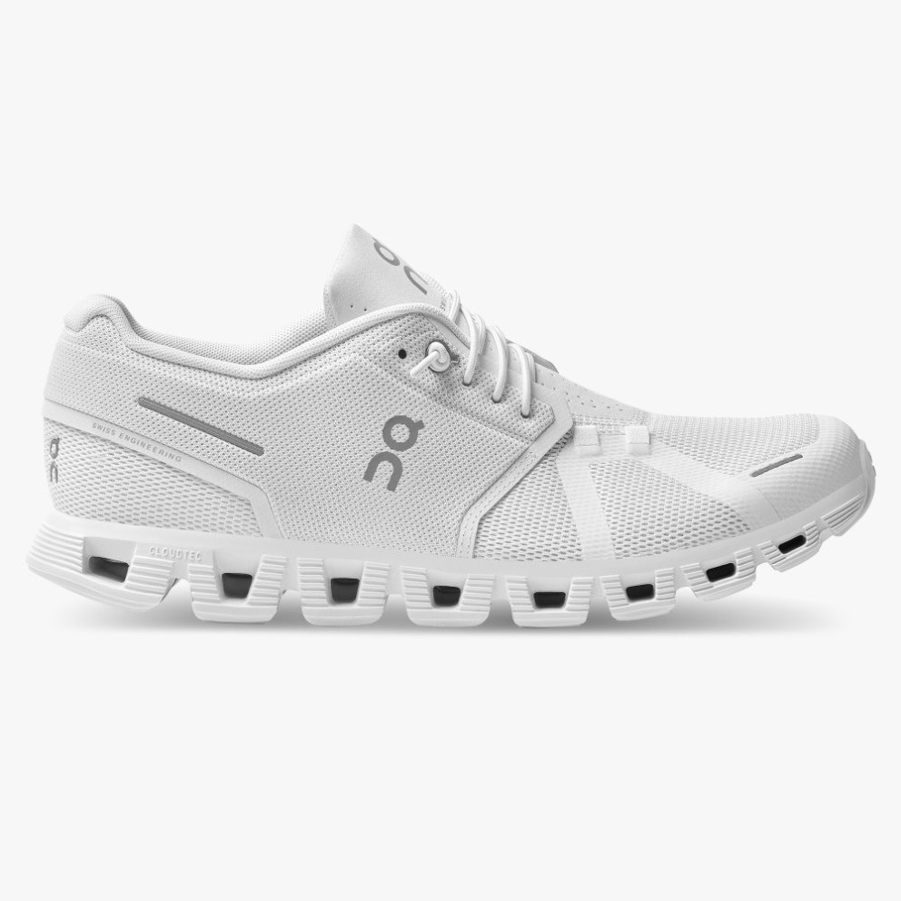 On Cloud 5 Men\'s Sneakers White | NJO017-CA