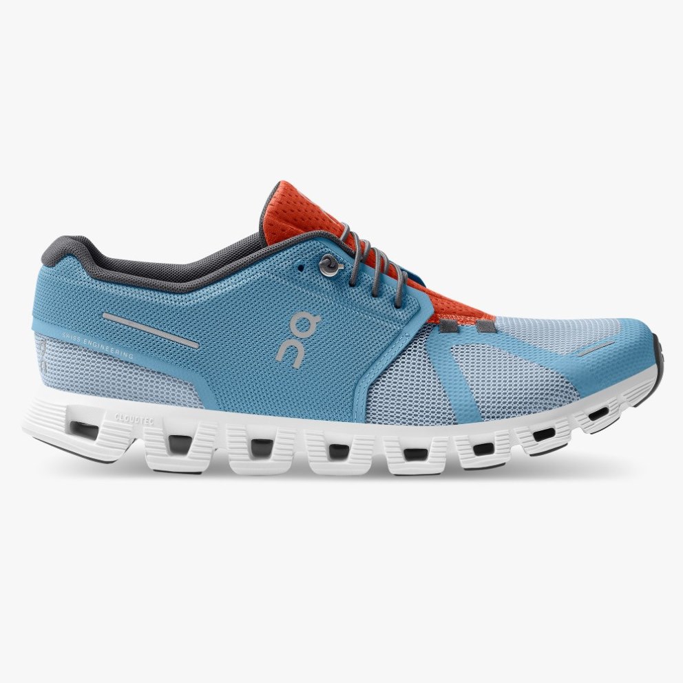 On Cloud 5 Push Men\'s Sneakers Blue | LYK541-CA