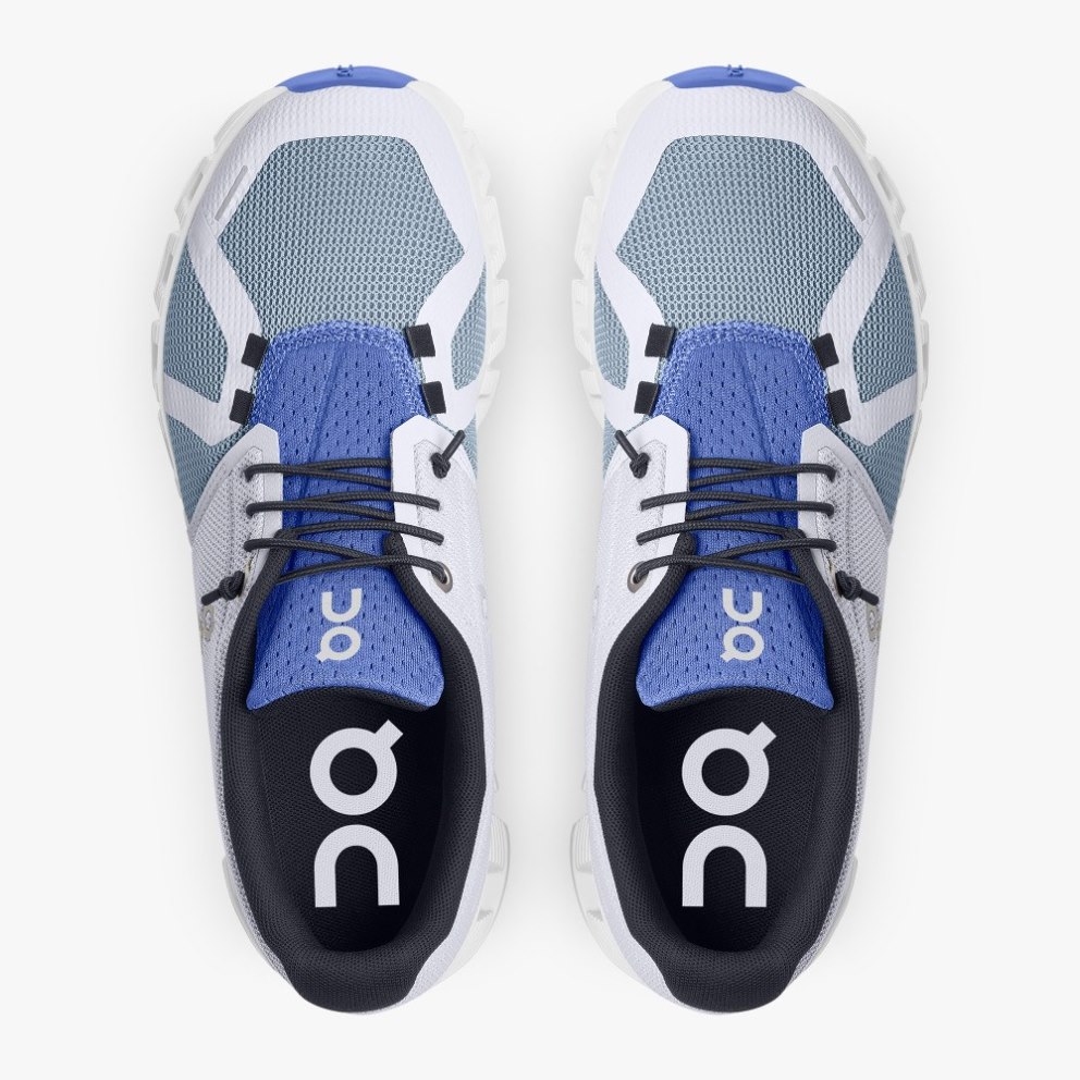 On Cloud 5 Push Women's Sneakers Blue / Light Grey | KAY769-CA