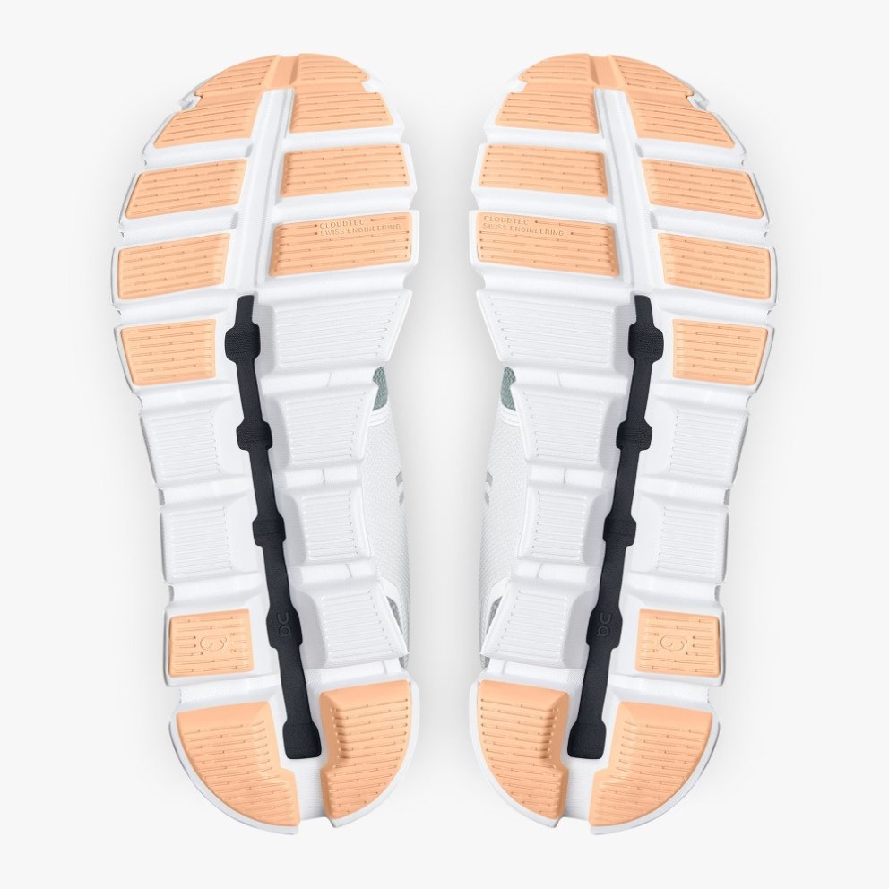 On Cloud 5 Push Women's Sneakers White / Green | RCE967-CA