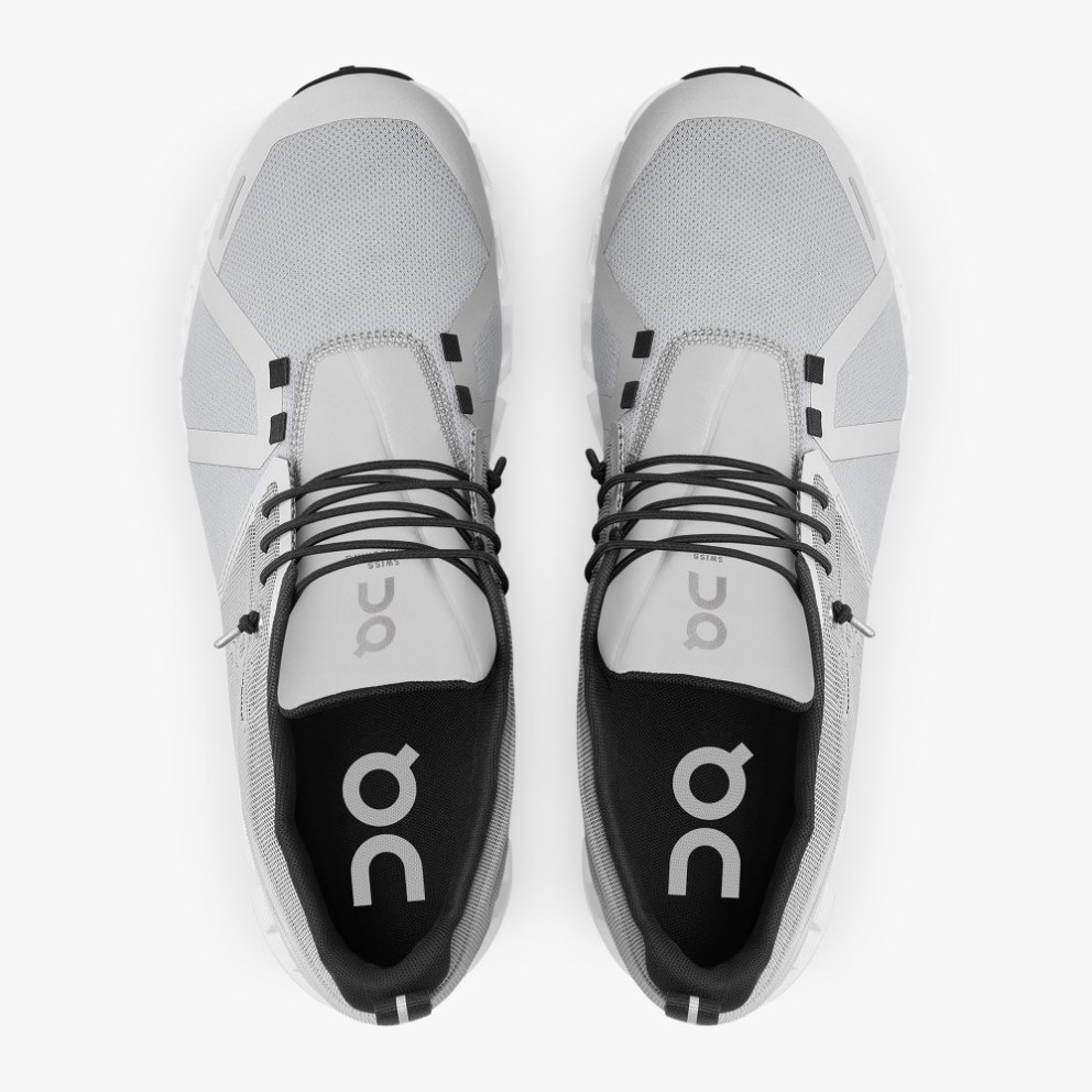 On Cloud 5 Waterproof Men's Sneakers Light Grey | JKL253-CA