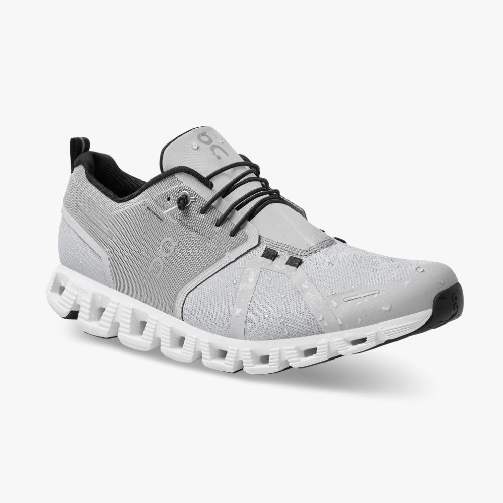 On Cloud 5 Waterproof Men's Sneakers Light Grey | JKL253-CA