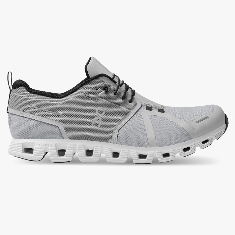 On Cloud 5 Waterproof Men\'s Sneakers Light Grey | JKL253-CA