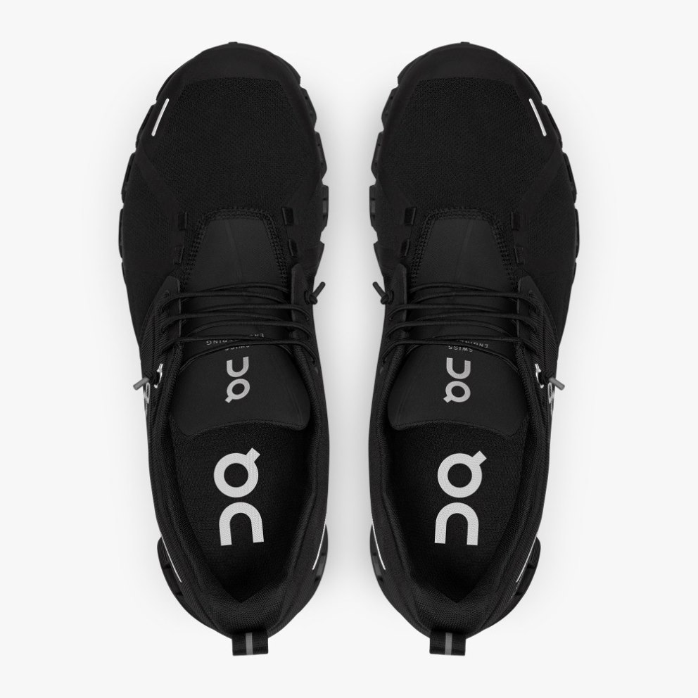 On Cloud 5 Waterproof Men's Sneakers Black | UMC605-CA