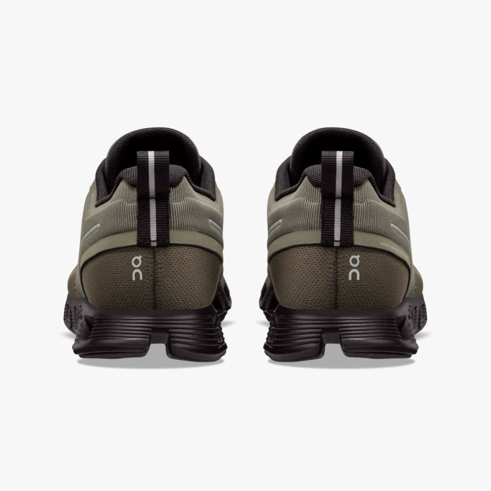 On Cloud 5 Waterproof Women's Sneakers Olive | DEA213-CA