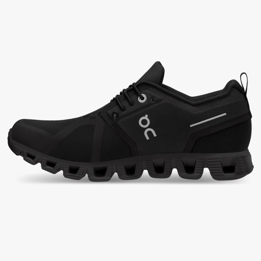 On Cloud 5 Waterproof Women's Sneakers Black | YEQ307-CA