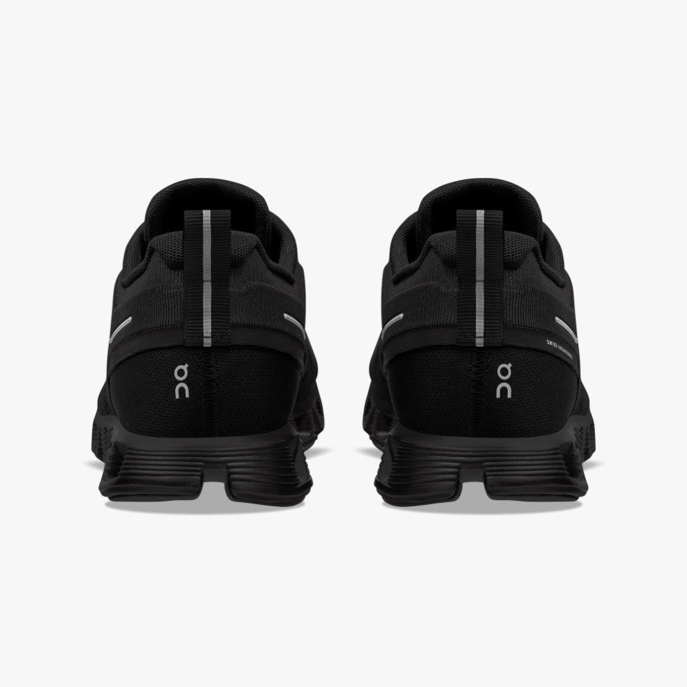 On Cloud 5 Waterproof Women's Sneakers Black | YEQ307-CA