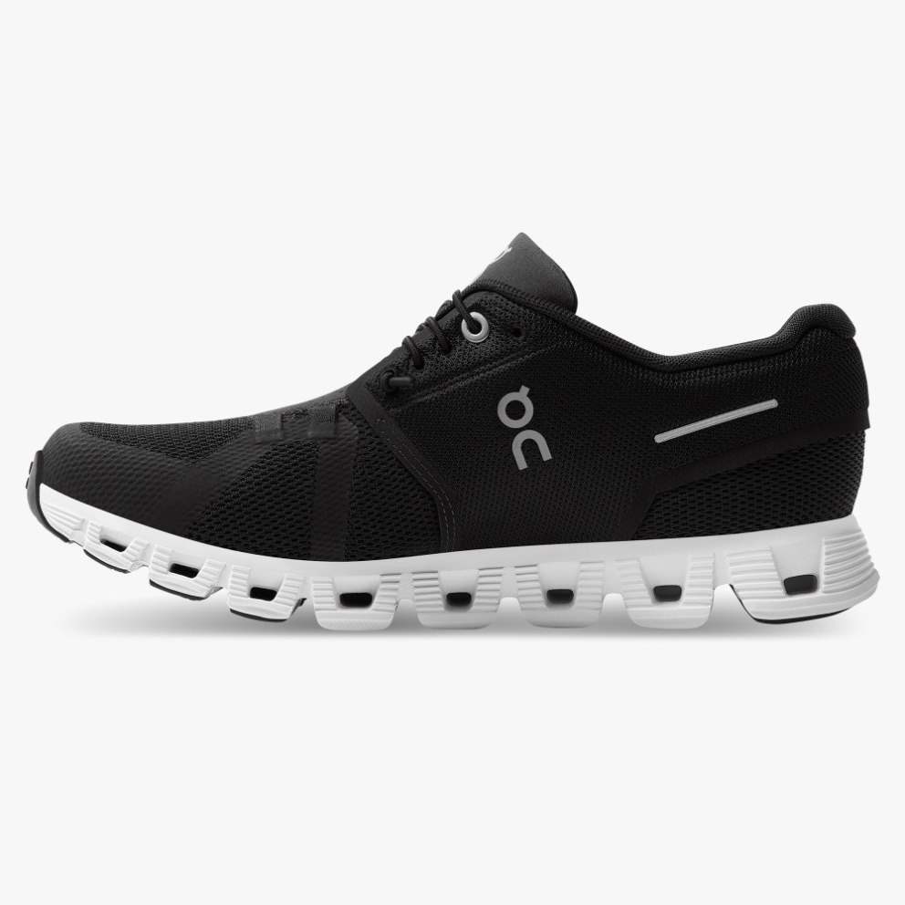 On Cloud 5 Women's Sneakers Black | KOS413-CA