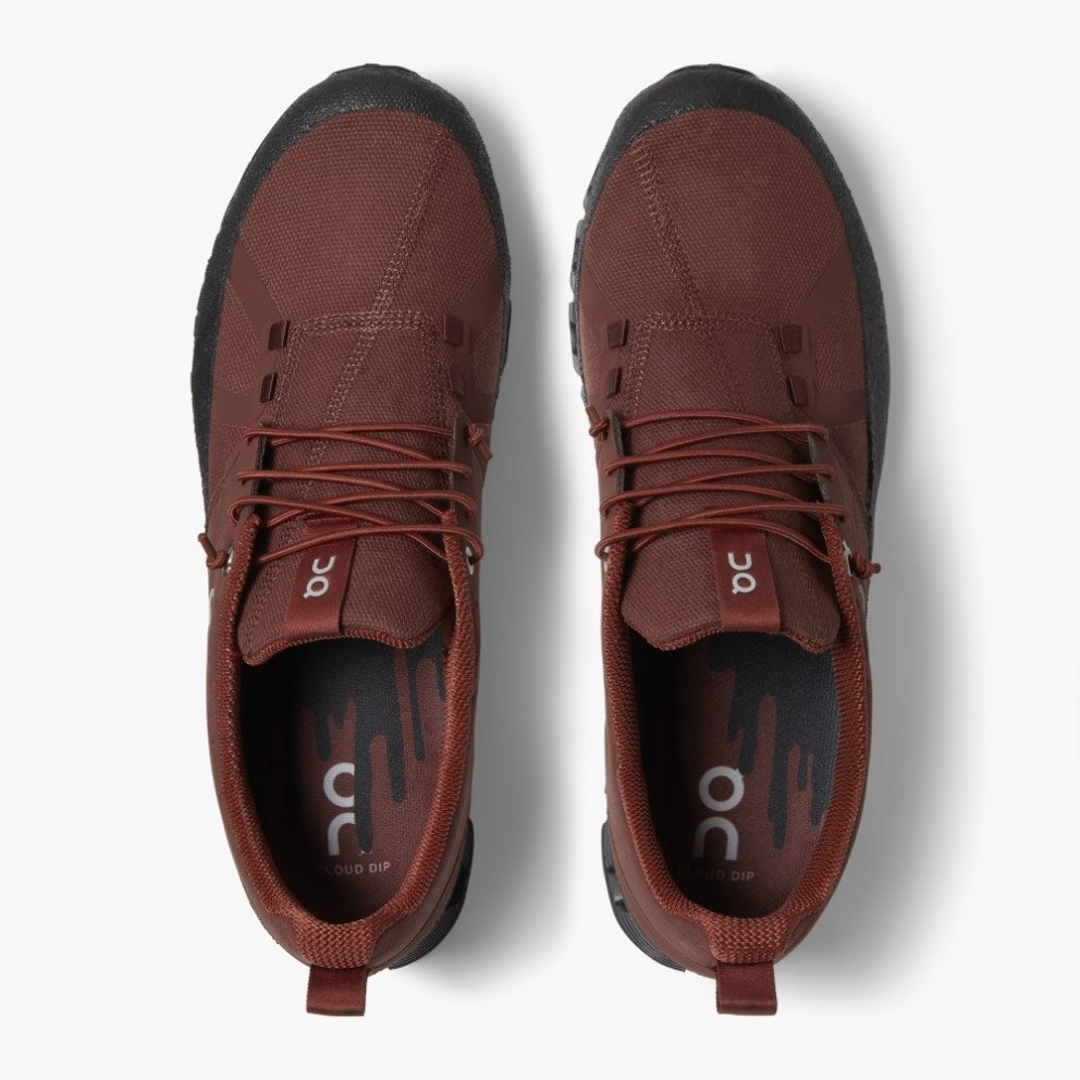 On Cloud Dip Men's Sneakers Burgundy | QON917-CA