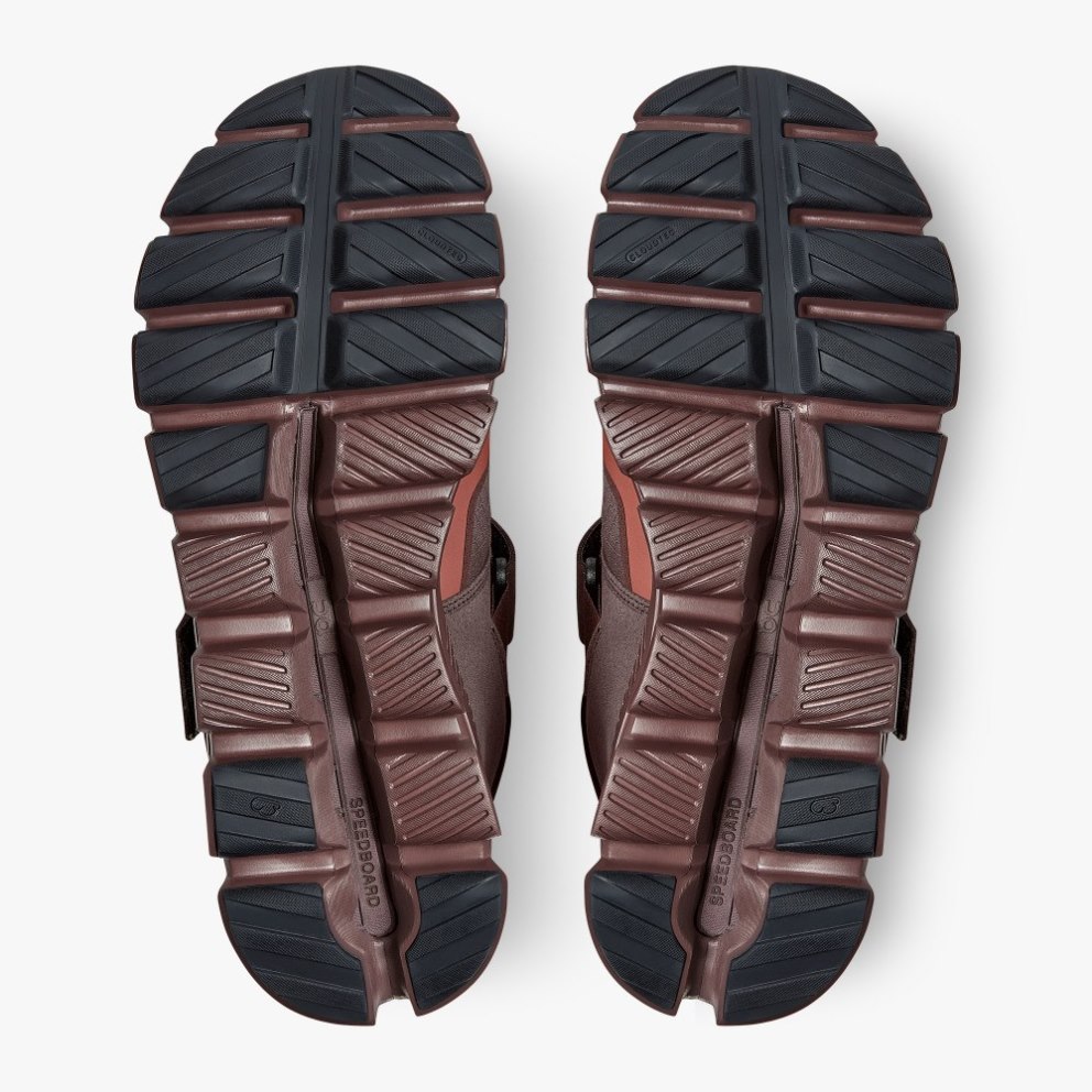 On Cloud Hi Edge Defy Men's Sneakers Burgundy | FNY263-CA