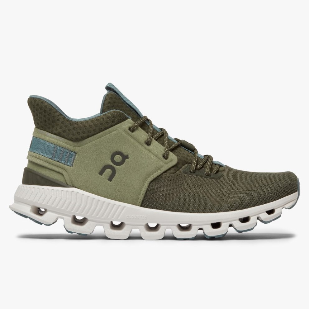 On Cloud Hi Edge Men\'s Sneakers Olive | FBW890-CA