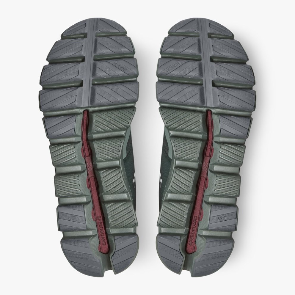 On Cloud Hi Edge Stone Pine Men's Sneakers Olive | KRZ641-CA