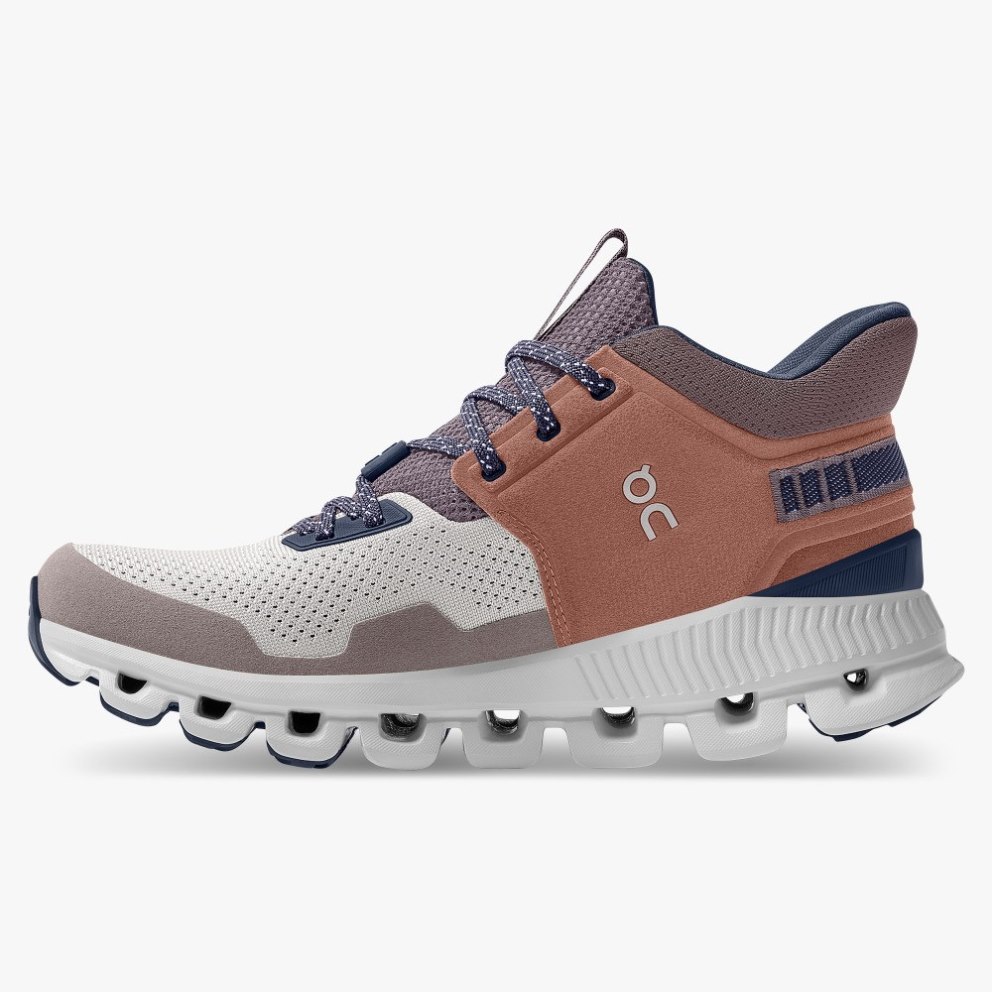 On Cloud Hi Edge Women's Sneakers Brown | PGF426-CA