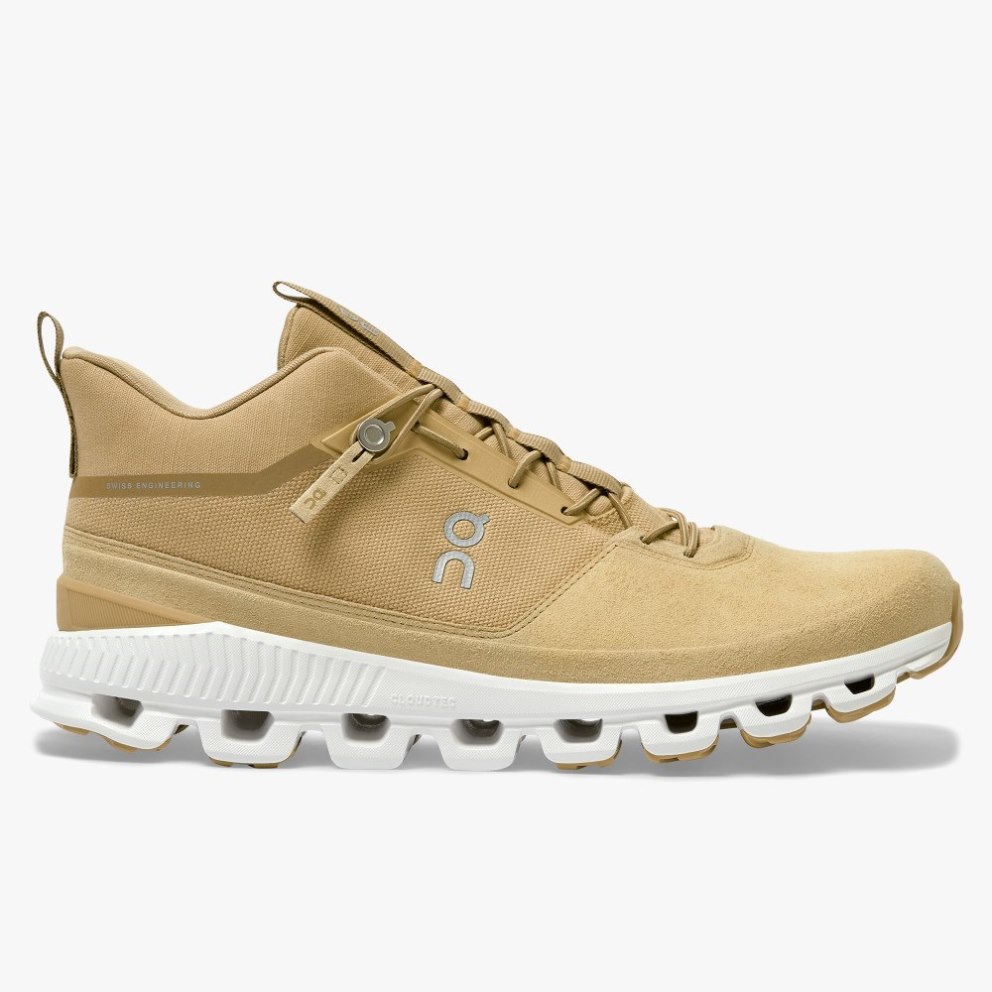 On Cloud Hi Men\'s Sneakers Khaki | SKW346-CA