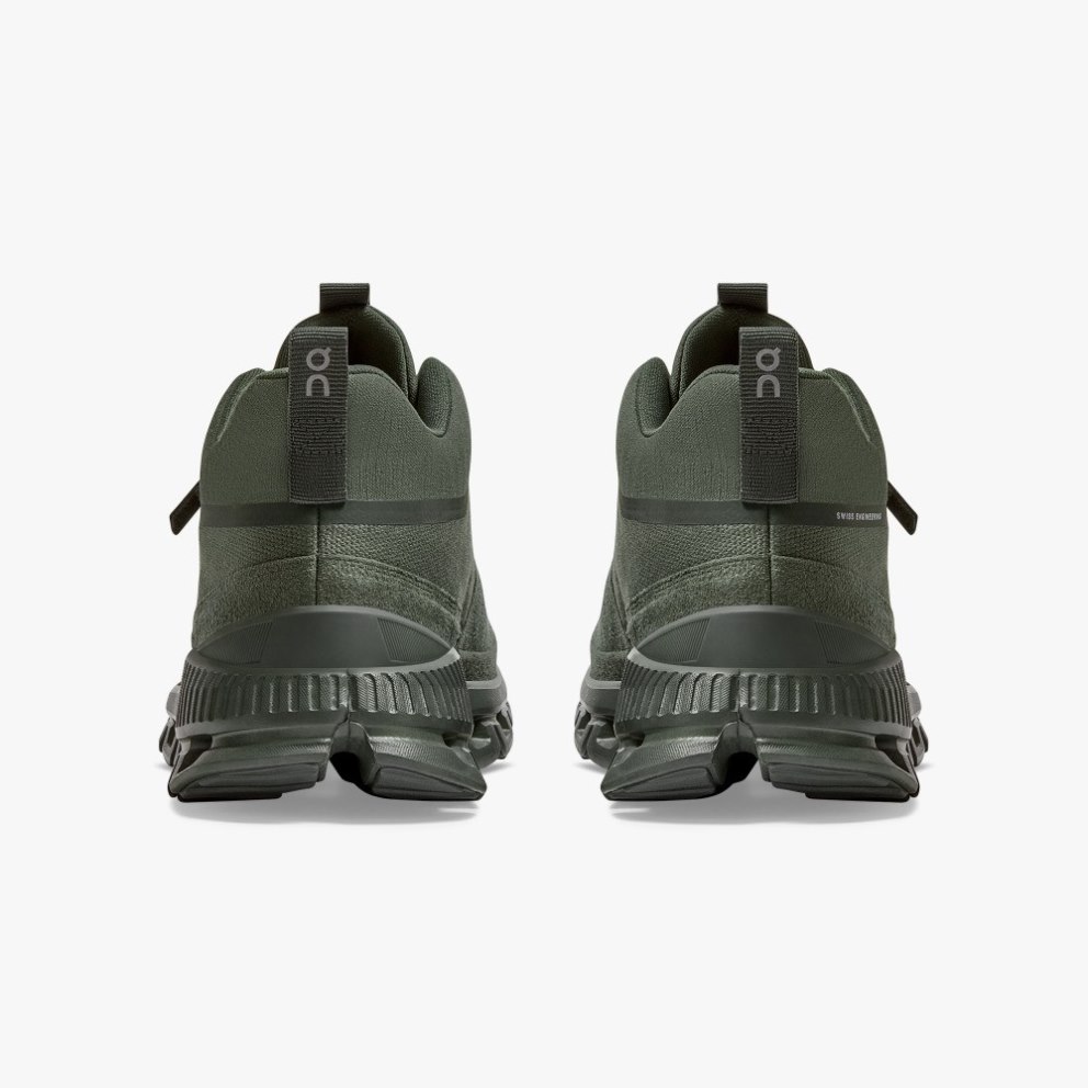 On Cloud Hi Men's Sneakers Olive | VOF879-CA