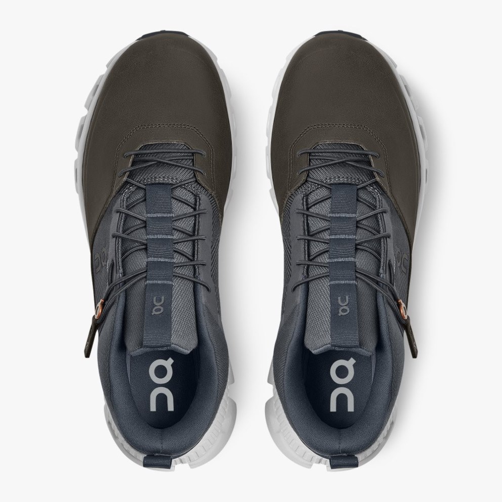 On Cloud Hi Waterproof Men's Sneakers Chocolate / Navy | BCA245-CA
