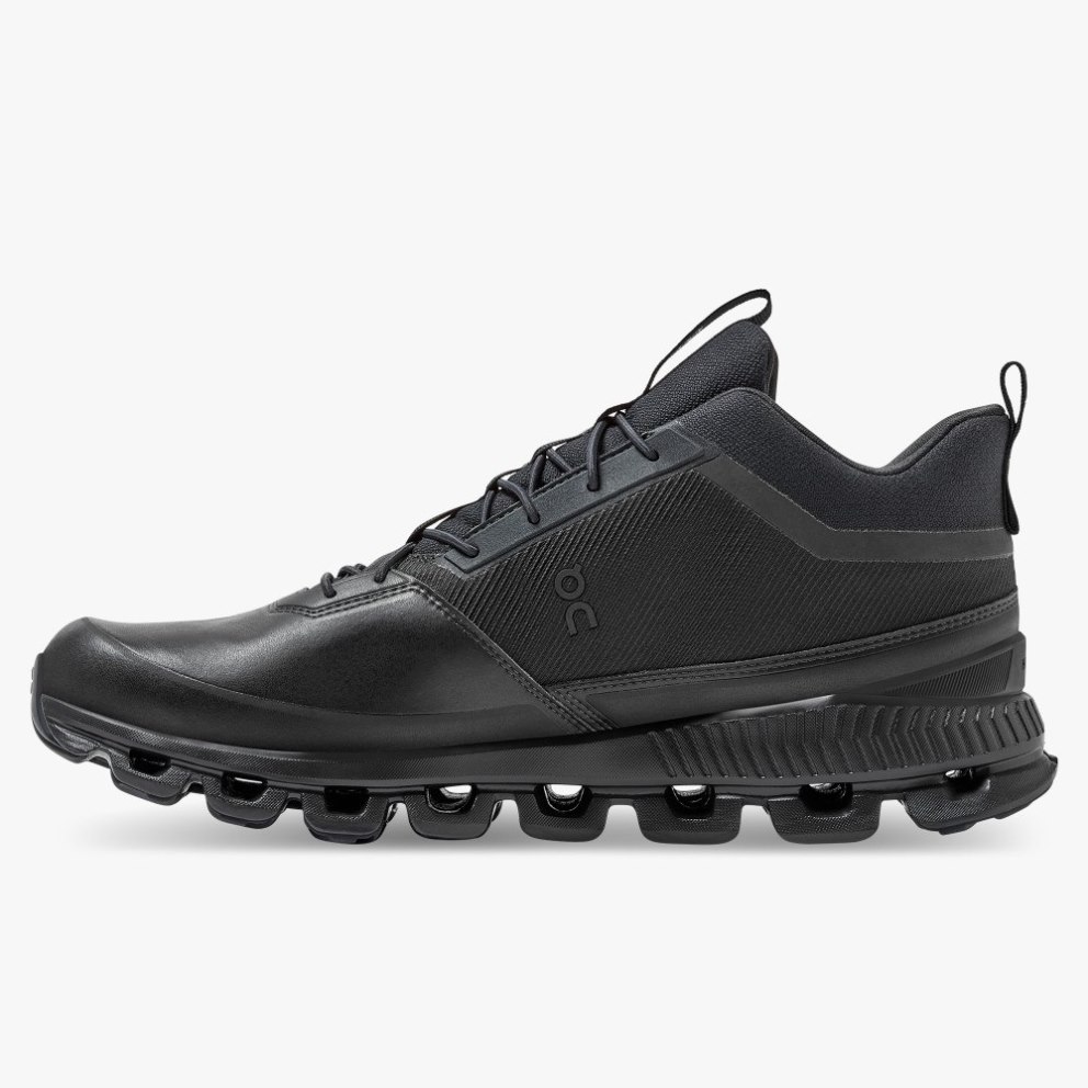 On Cloud Hi Waterproof Men's Sneakers Black | TBC142-CA