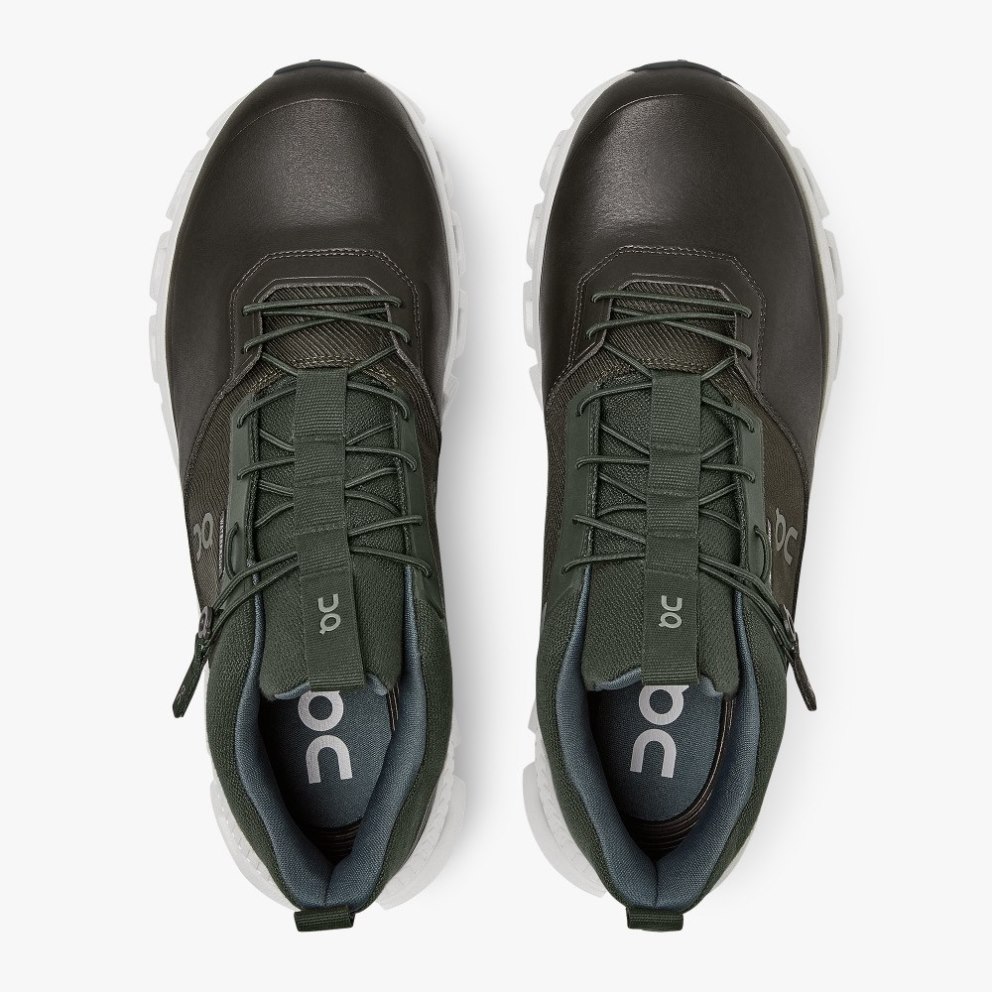 On Cloud Hi Waterproof Men's Sneakers Black / Olive | VAL089-CA