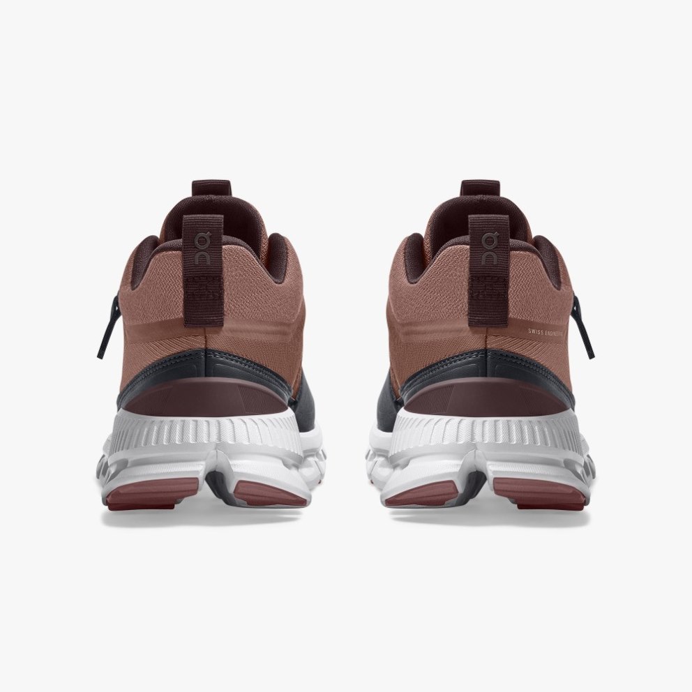 On Cloud Hi Waterproof Women's Sneakers Brown / Black | MVN197-CA