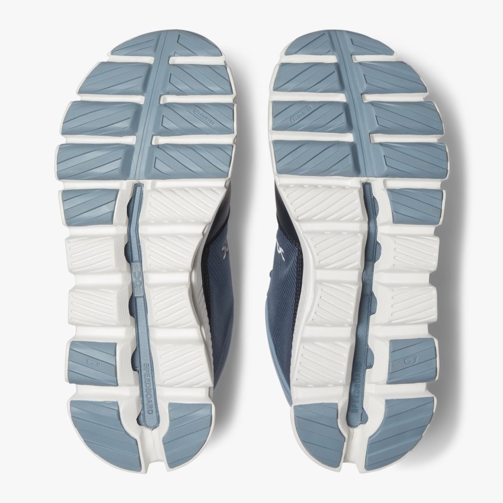 On Cloud Hi Women's Sneakers Blue / Black | UKC089-CA