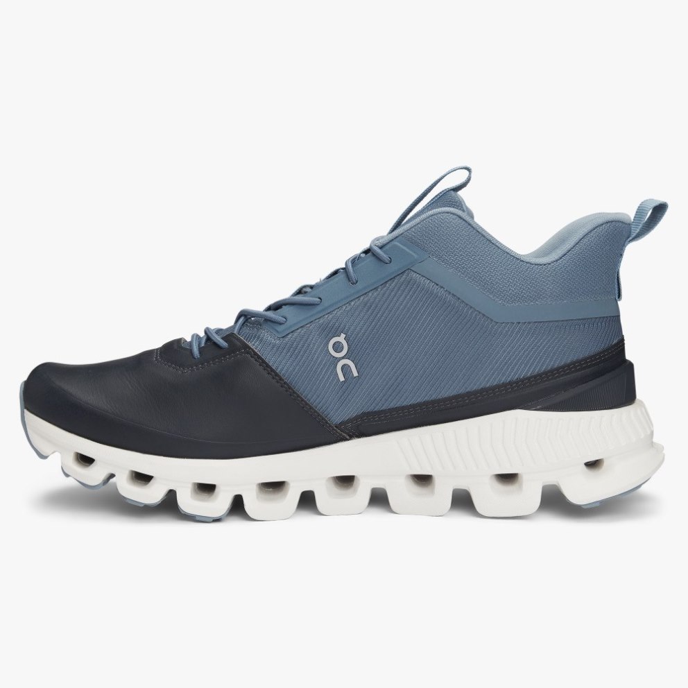 On Cloud Hi Women's Sneakers Blue / Black | UKC089-CA