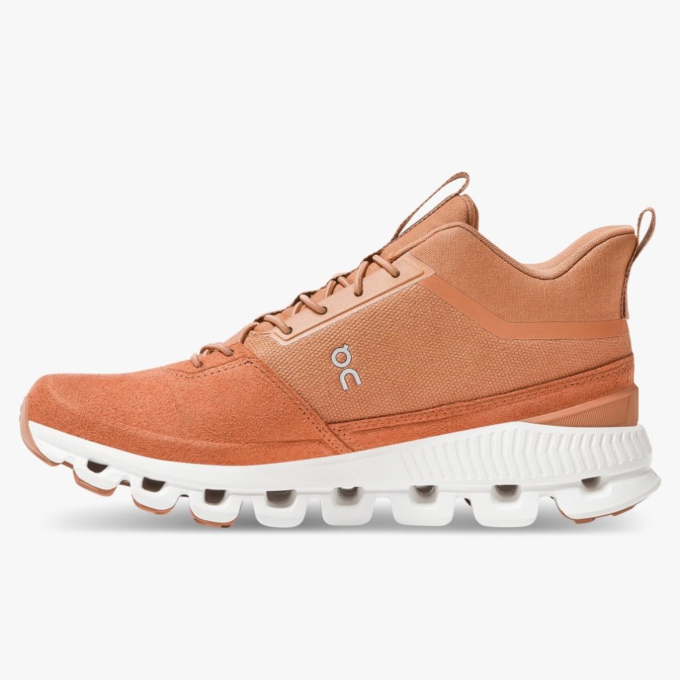 On Cloud Hi Women's Sneakers Coral | SAR972-CA