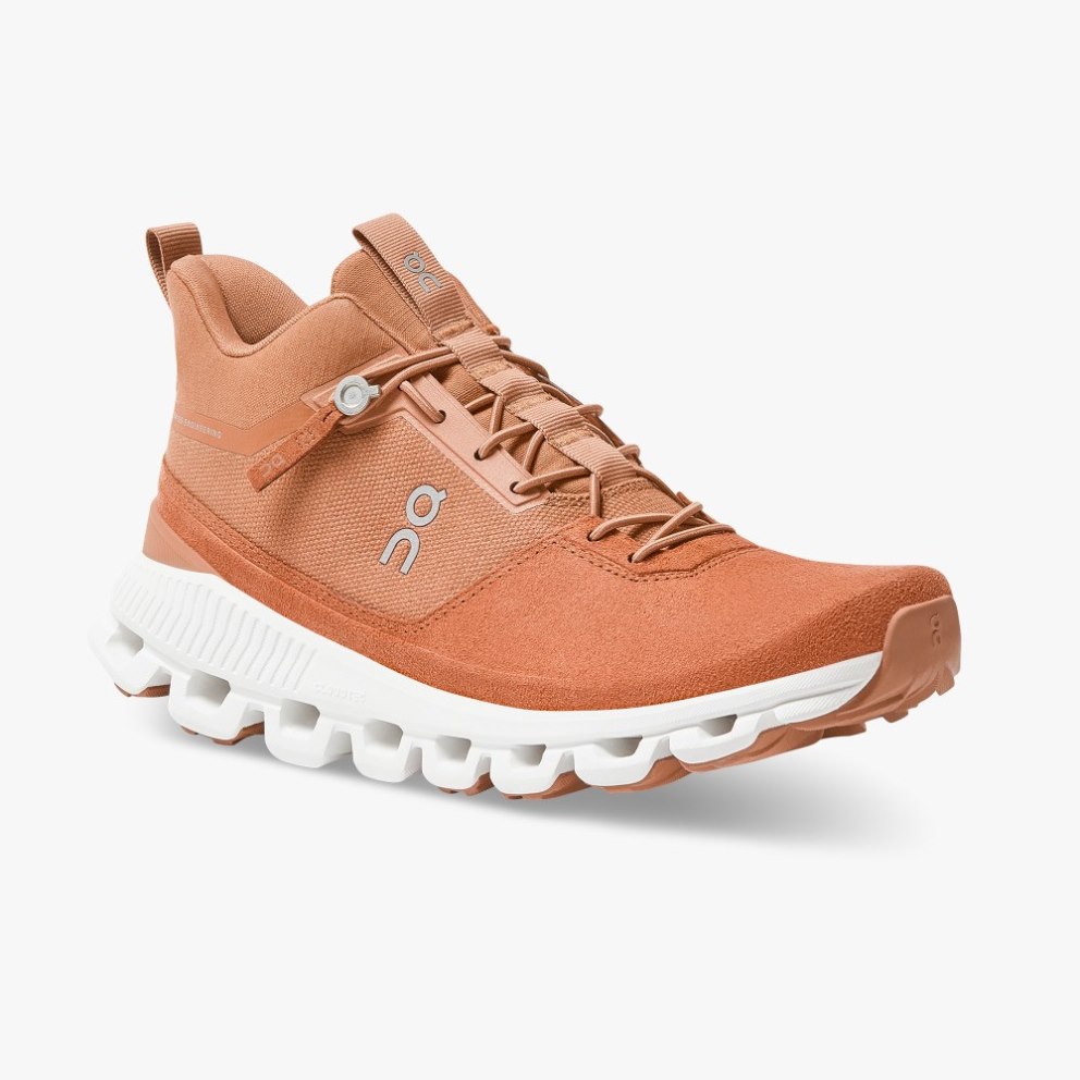On Cloud Hi Women's Sneakers Coral | SAR972-CA