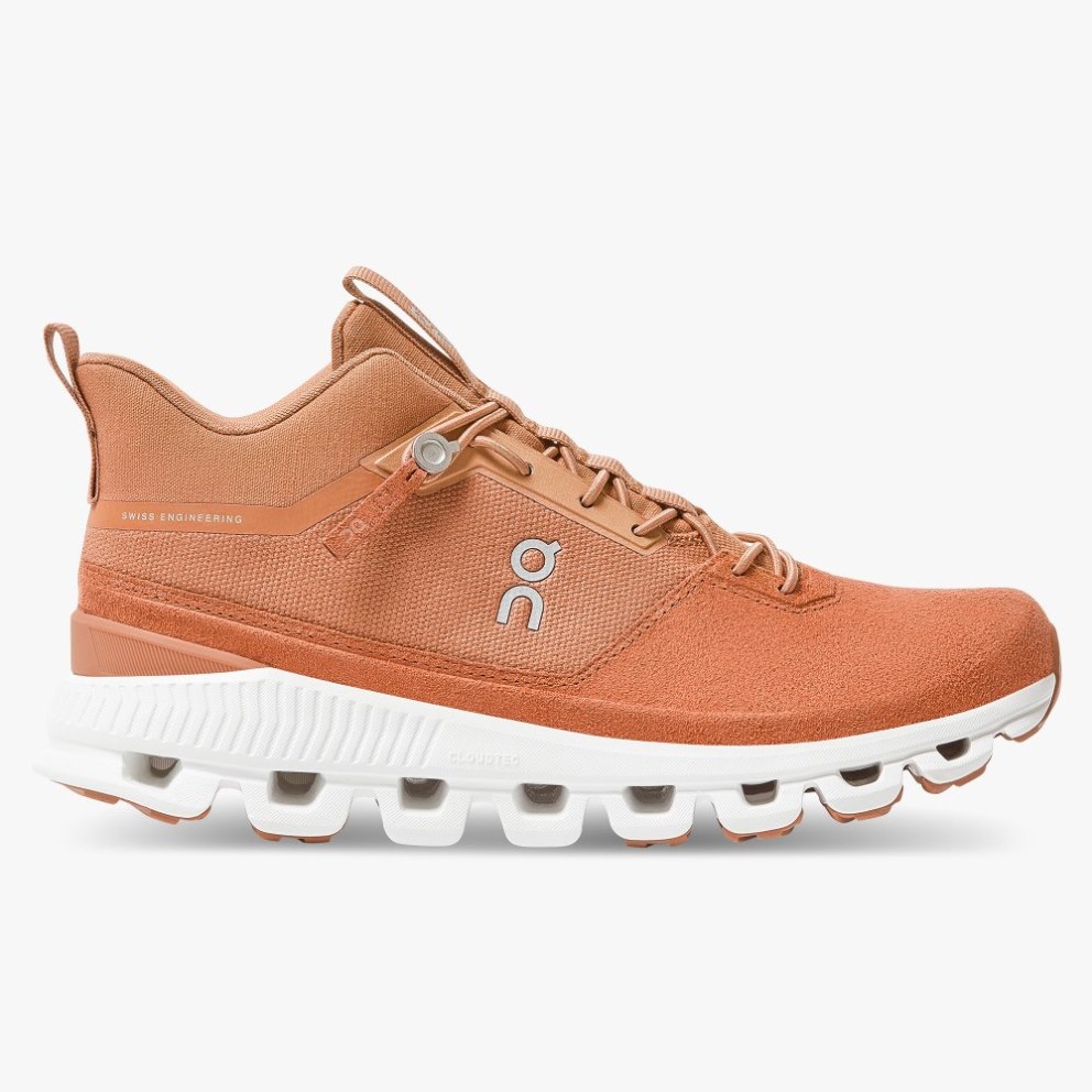 On Cloud Hi Women\'s Sneakers Coral | SAR972-CA