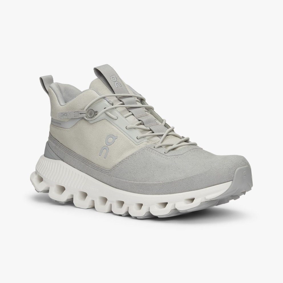 On Cloud Hi Women's Sneakers Light Grey | MVB548-CA