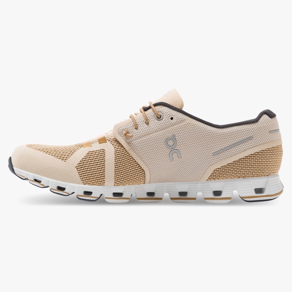 On Cloud Men's Sneakers Khaki | YUE890-CA