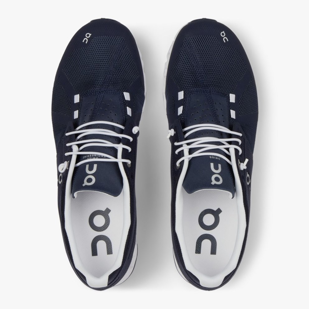 On Cloud Men's Sneakers Navy | QXK715-CA