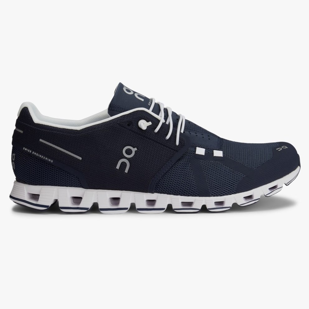 On Cloud Men\'s Sneakers Navy | QXK715-CA