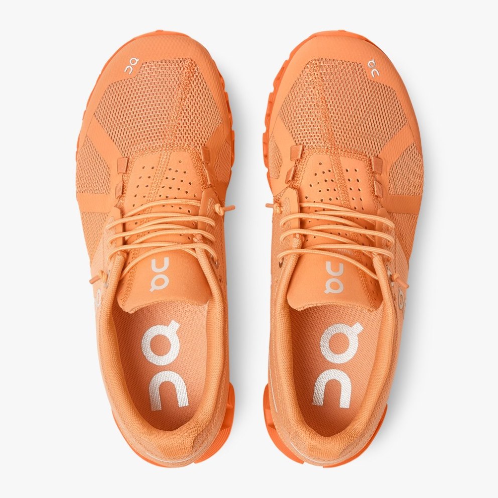 On Cloud Monochrome Women's Sneakers Orange | ZLY765-CA