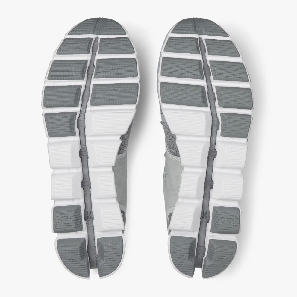 On Cloud Terry Men's Sneakers Silver | NOI586-CA