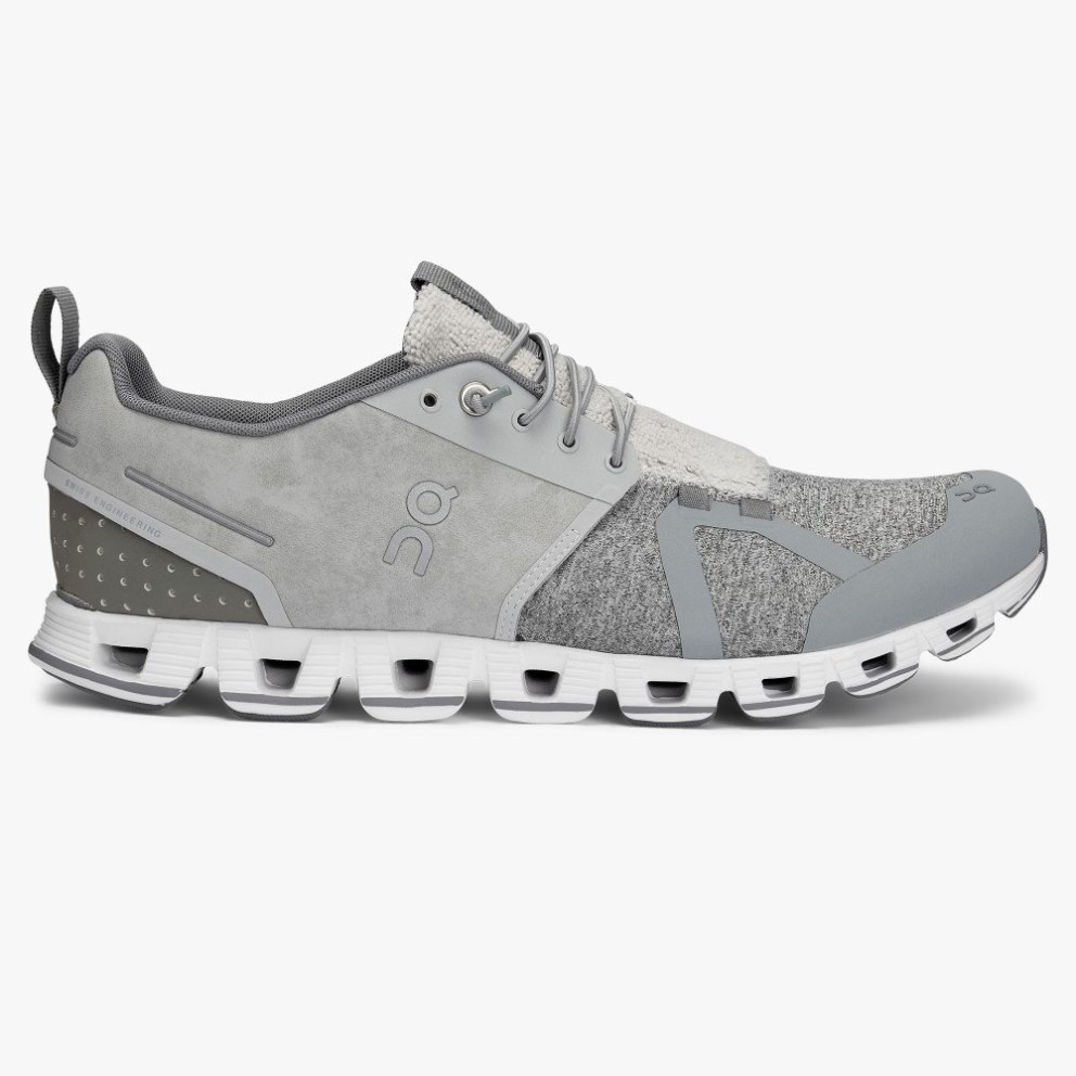 On Cloud Terry Men\'s Sneakers Silver | NOI586-CA