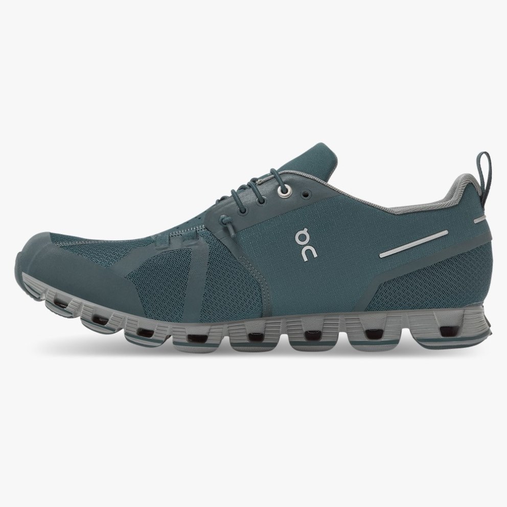 On Cloud Waterproof Men's Sneakers Green | BAF890-CA