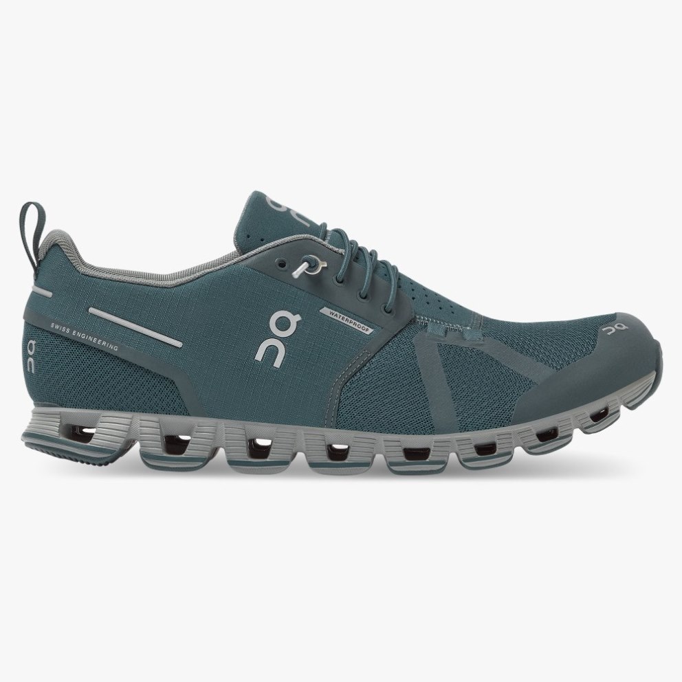 On Cloud Waterproof Men\'s Sneakers Green | BAF890-CA