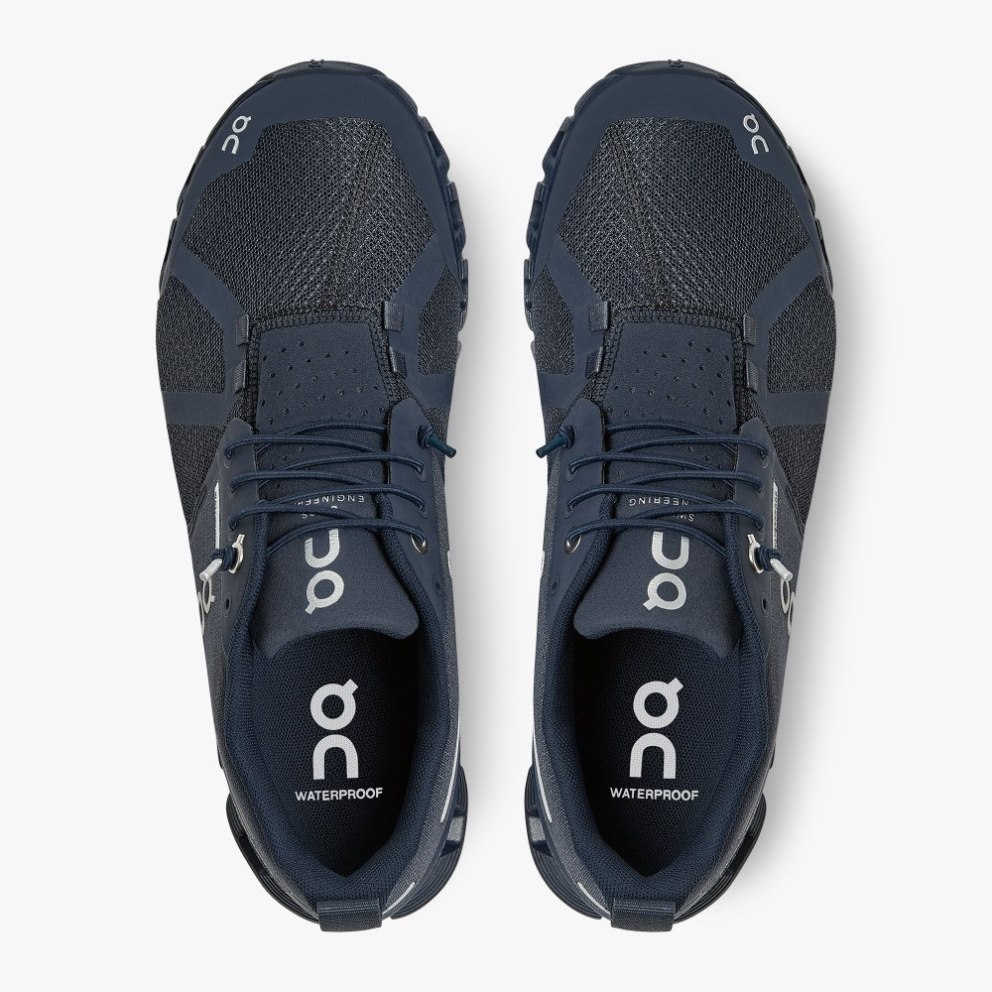 On Cloud Waterproof Women's Sneakers Navy | WXE908-CA