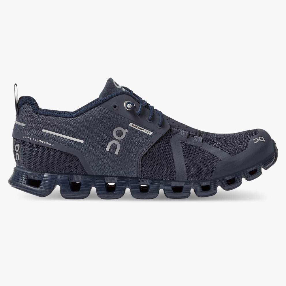 On Cloud Waterproof Women\'s Sneakers Navy | WXE908-CA