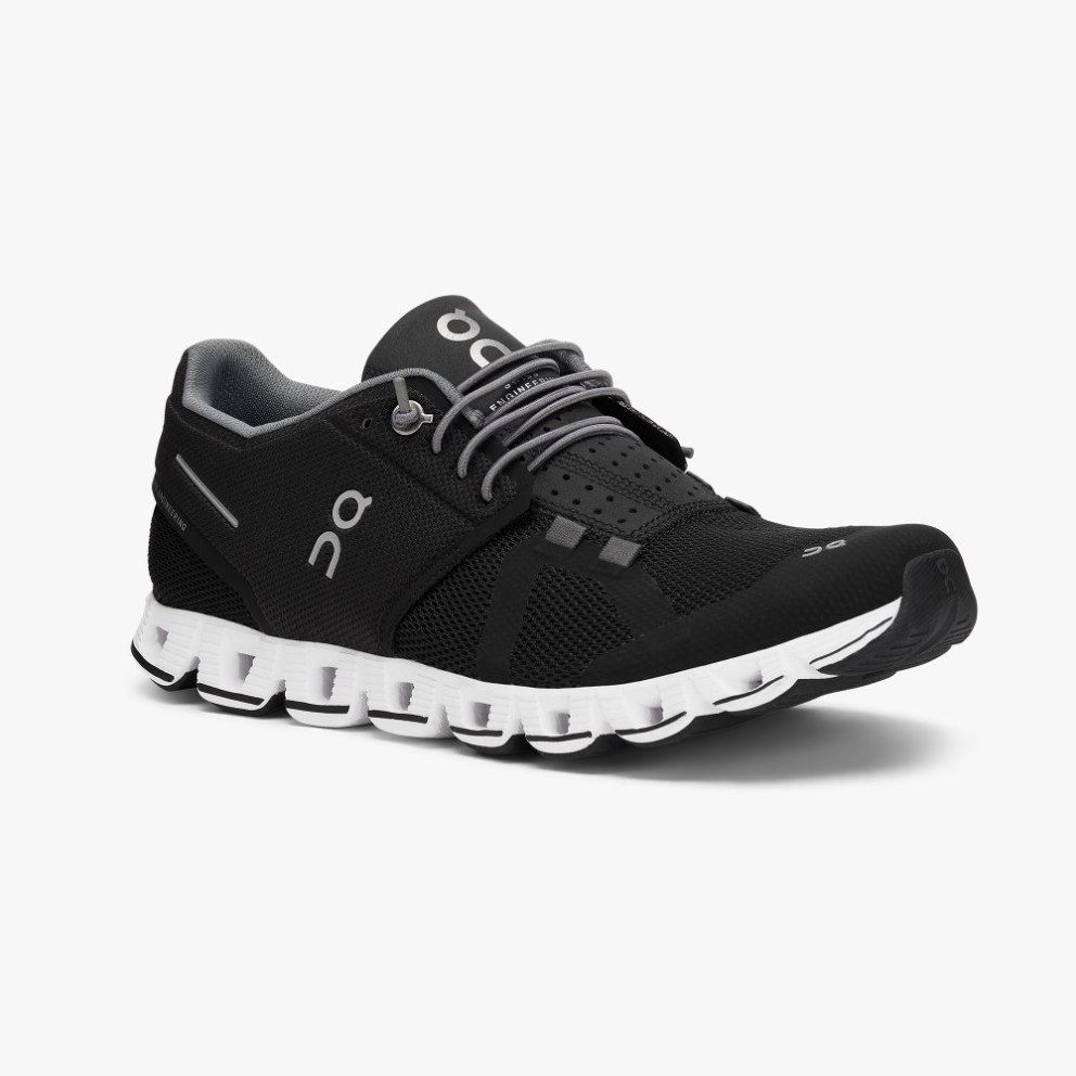 On Cloud Women's Sneakers Black | QLM081-CA
