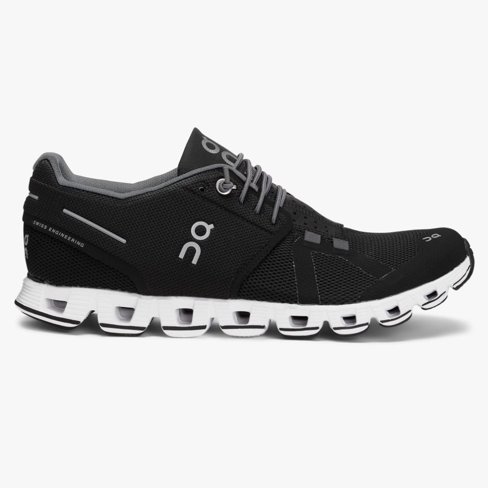 On Cloud Women\'s Sneakers Black | QLM081-CA