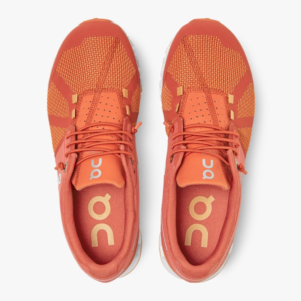 On Cloud Women's Sneakers Coral | VOD284-CA