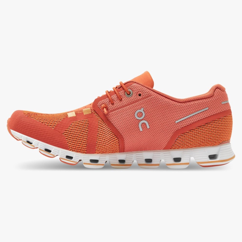 On Cloud Women's Sneakers Coral | VOD284-CA