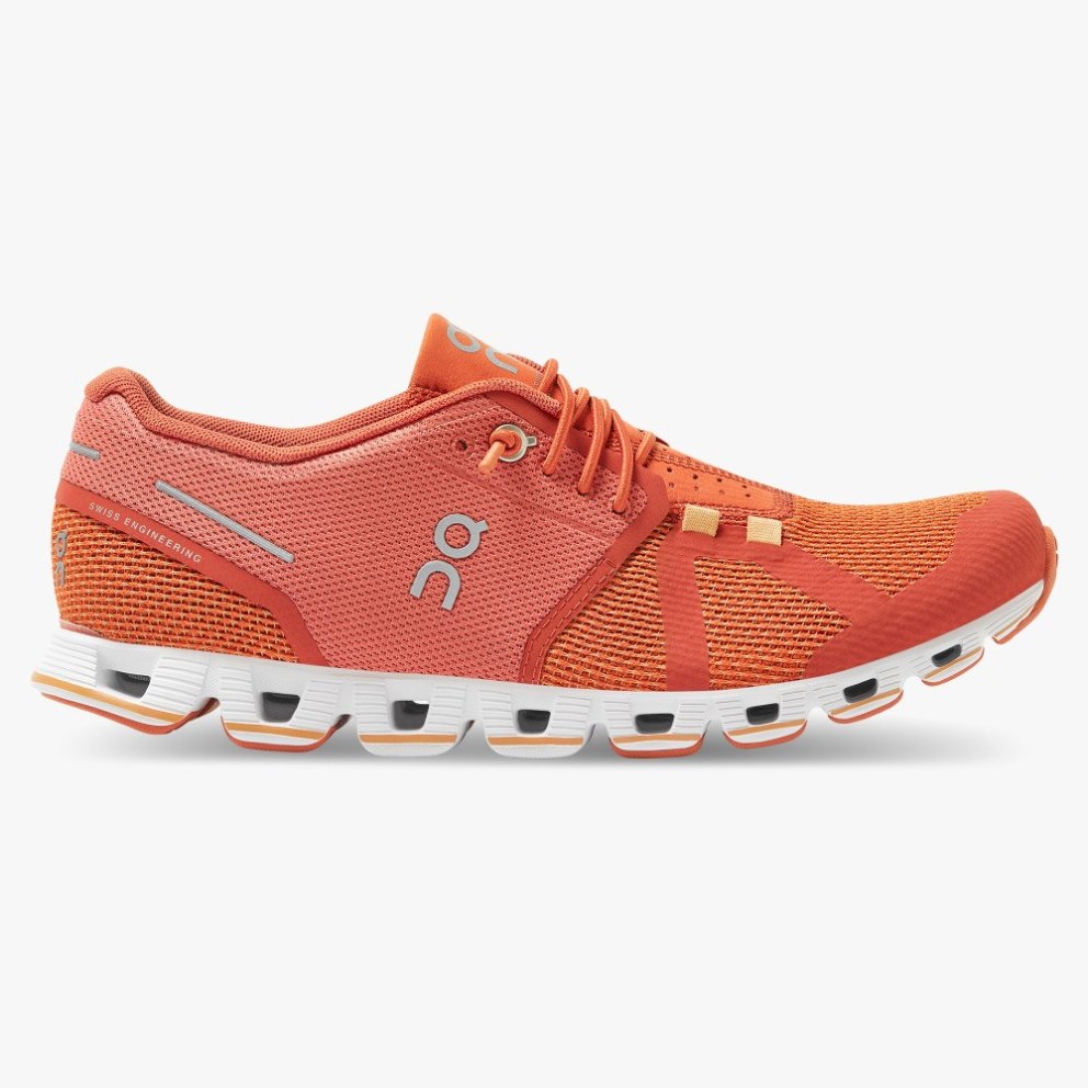 On Cloud Women\'s Sneakers Coral | VOD284-CA