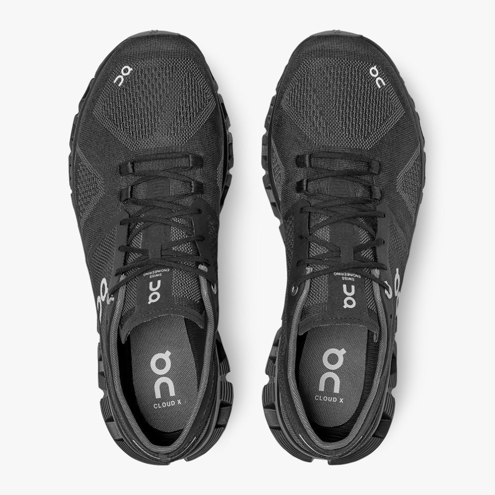On Cloud X Men's Training Shoes Black | ITZ748-CA