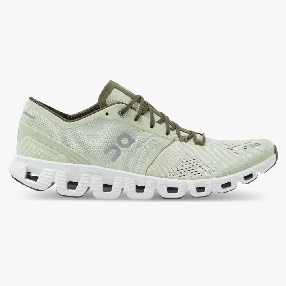 On Cloud X Men\'s Training Shoes Mint | IHY628-CA